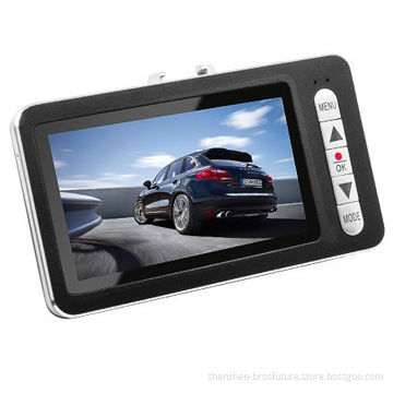 Car DVR HD720p 2.7" screen, 120 degree viewing angle G sensor, SOS & parking surveillance